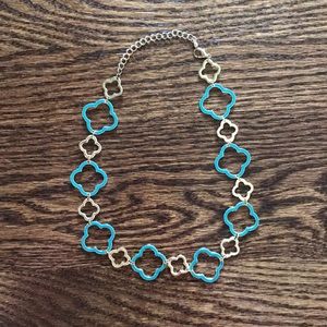 Gold and Turquoise Necklace Charming Charlie